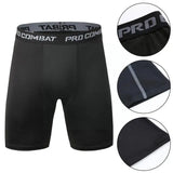 Luxurious Silk Men's Athletic Compression Shorts - High-Elasticity Quick-Dry Running Training Tights