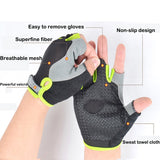 Bicycle Anti Slip Cycling Half Gloves