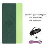 Non-Slip Yoga Exercise Pad with Position Line